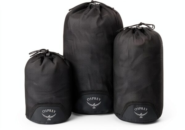 Sacs de rangement Osprey Daylite Mesh Stuff Sack Set Noir